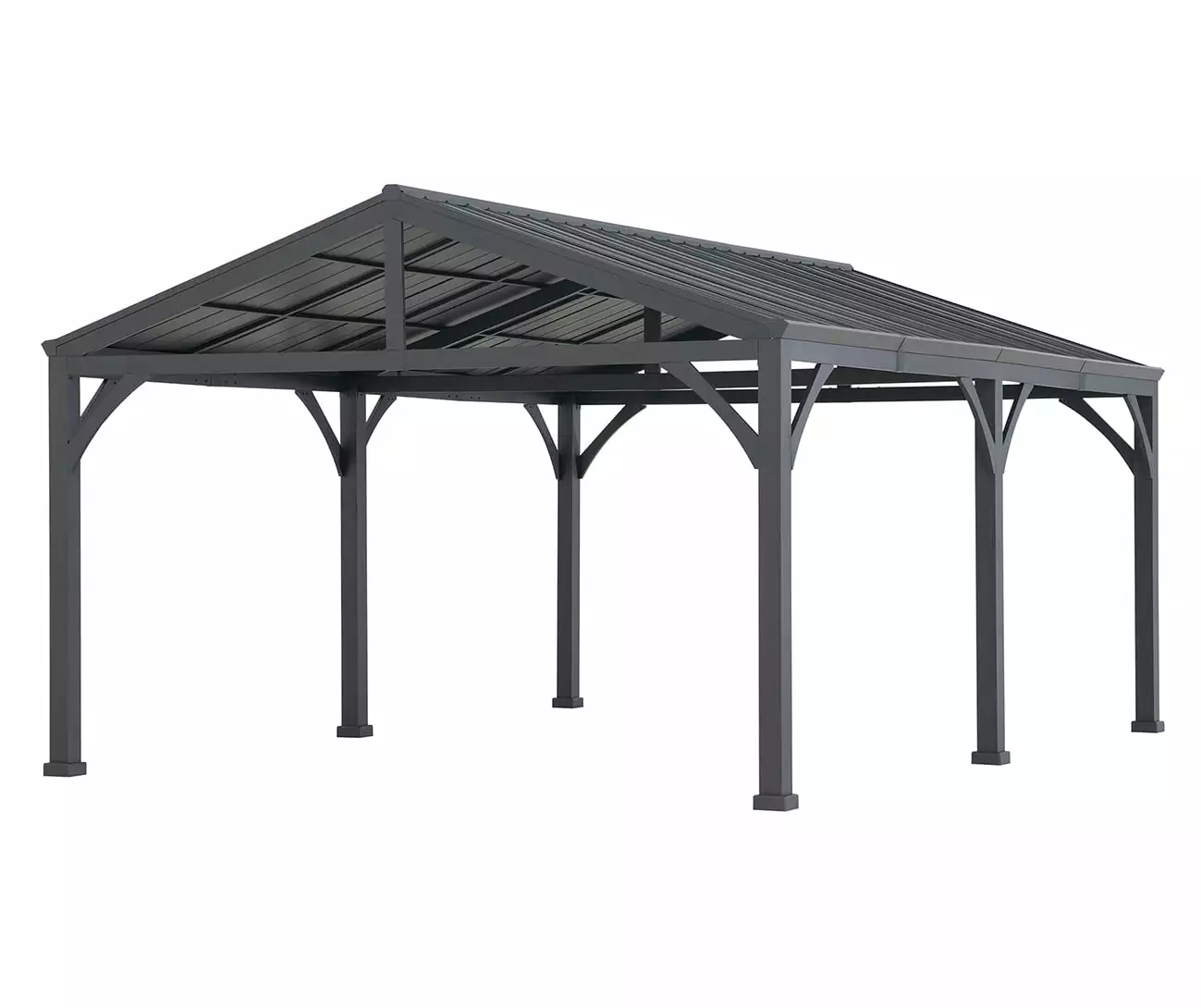AutoCove 20x14 Newville Carport Polycarbonate Top Durable Outdoor Shelter Sunjoy