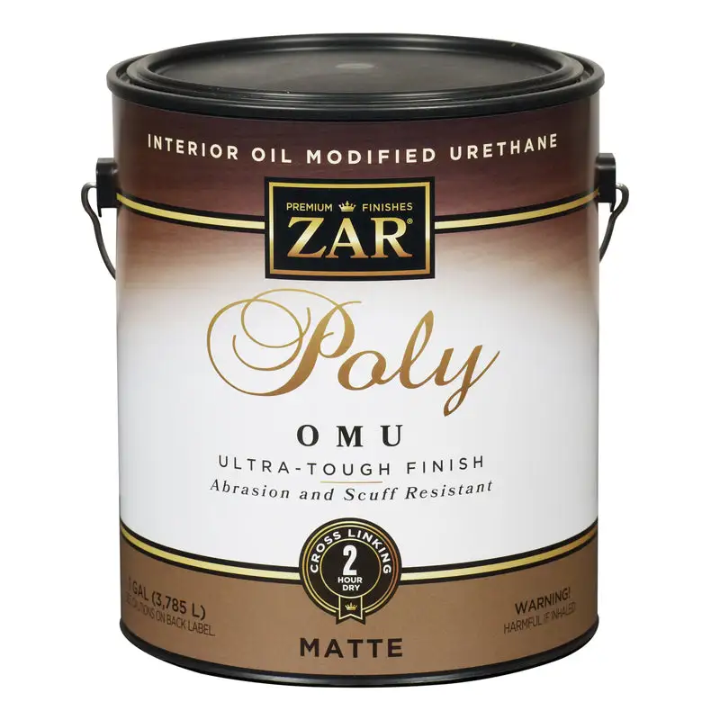 ZAR Ultra Max Matte Clear Polyurethane 1 Gallon Pack 2 Durable Wood Protection
