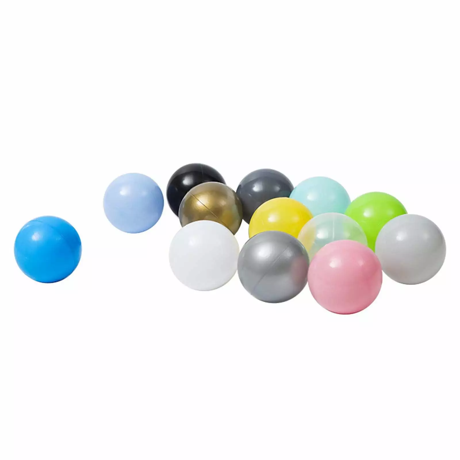 100 Pcs Ocean Ball 5.5cm Ball Set Pool Toys Macaron Thickened Environmentally Friendly Toys Plastic Inflatable Bath Toys B...