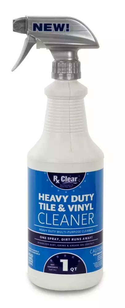Rx Clear Heavy Duty Tile & Vinyl Swimming Pool Cleaner 1 Qt
