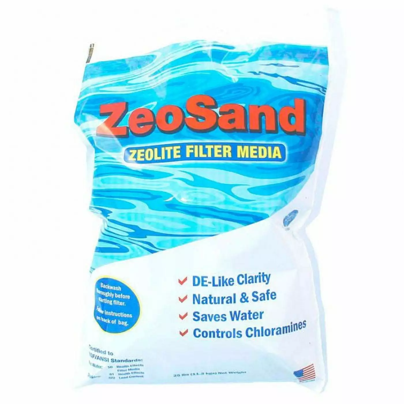 Zeo Sand Zeolite Swimming Pool Filtration Media 2 x 25 lb Bags 50lb Total 2