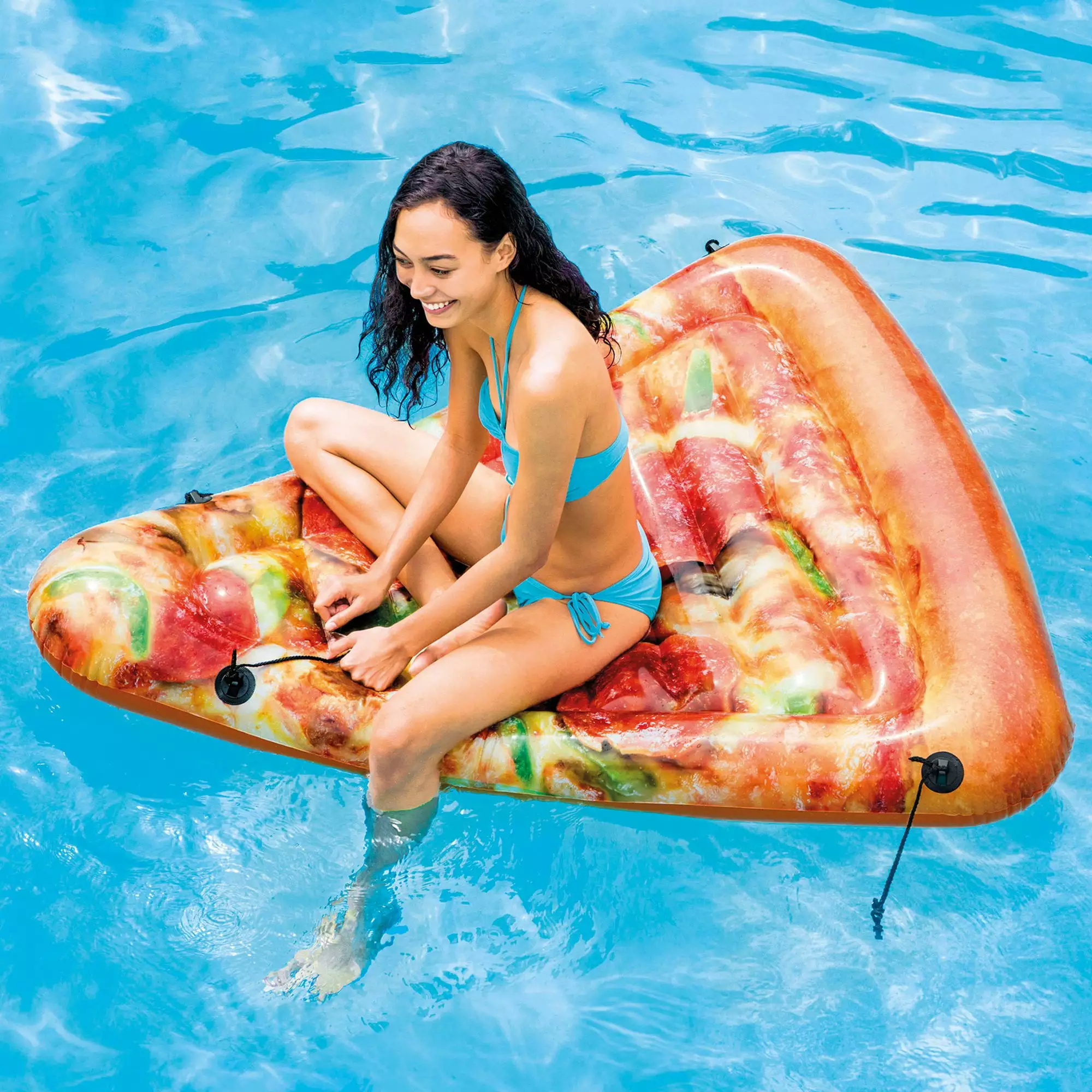 Intex Inflatable Pizza Slice Pool Mat 69x57 Summer Fun