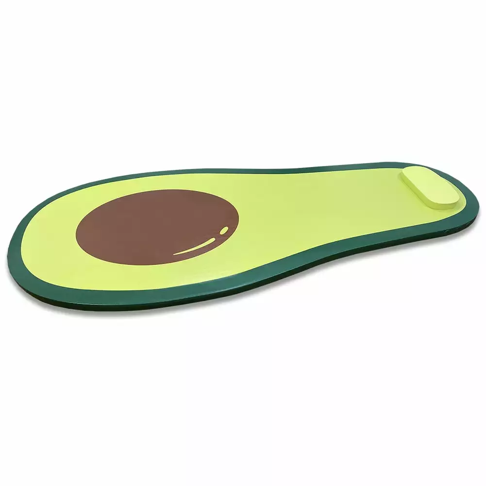 California Sun Deluxe Oversized Unsinkable Foam Cushion Pool Float Avocado 70