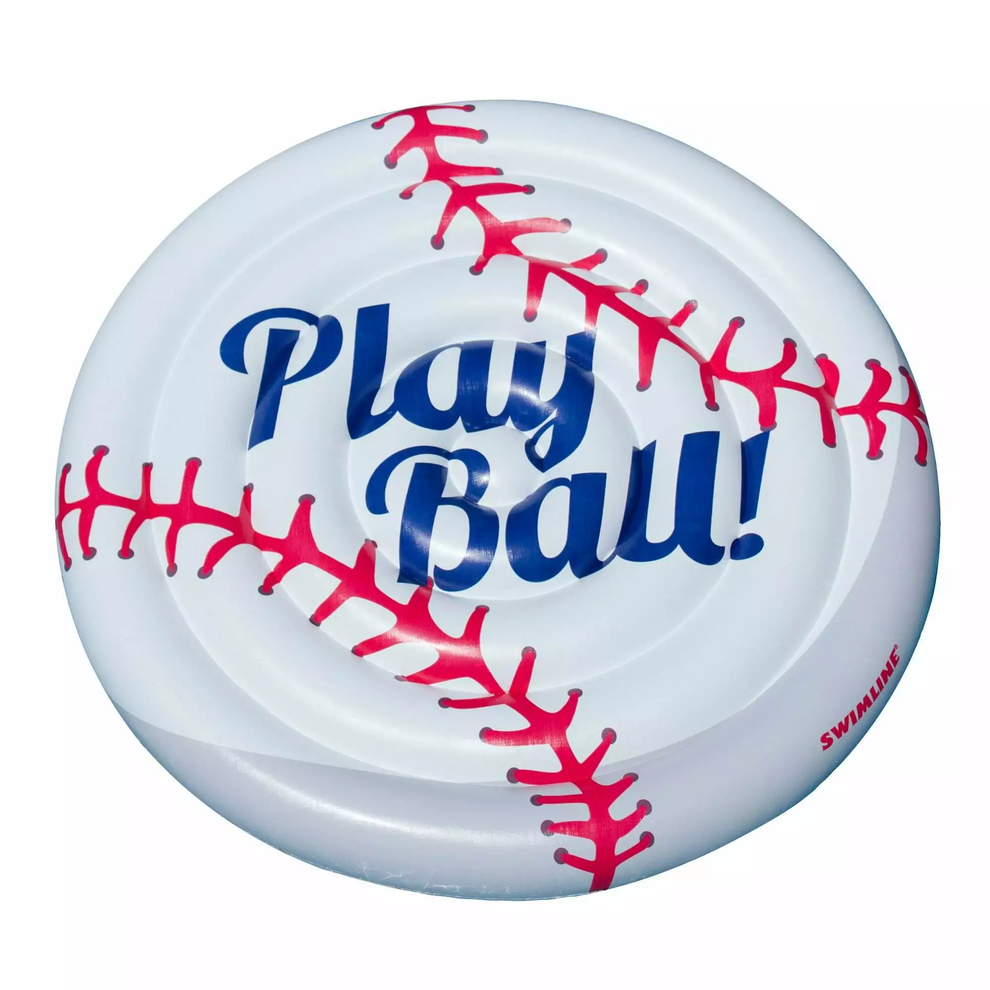 Swimline Vinyl Baseball Extra Large Pool Float Multicolor Summer Pool Party