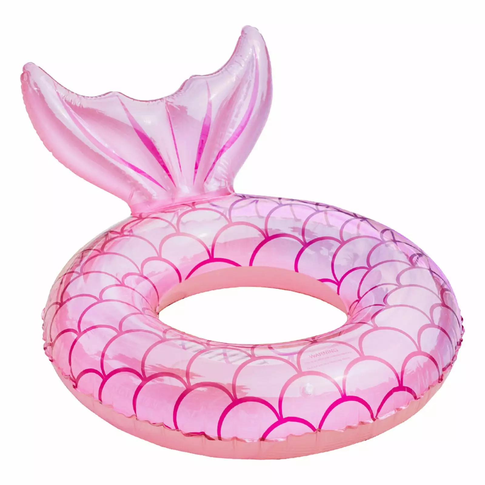 TTQVQ Inflatable Tail Shaped Pool Float Kids and Adults Water Fun One