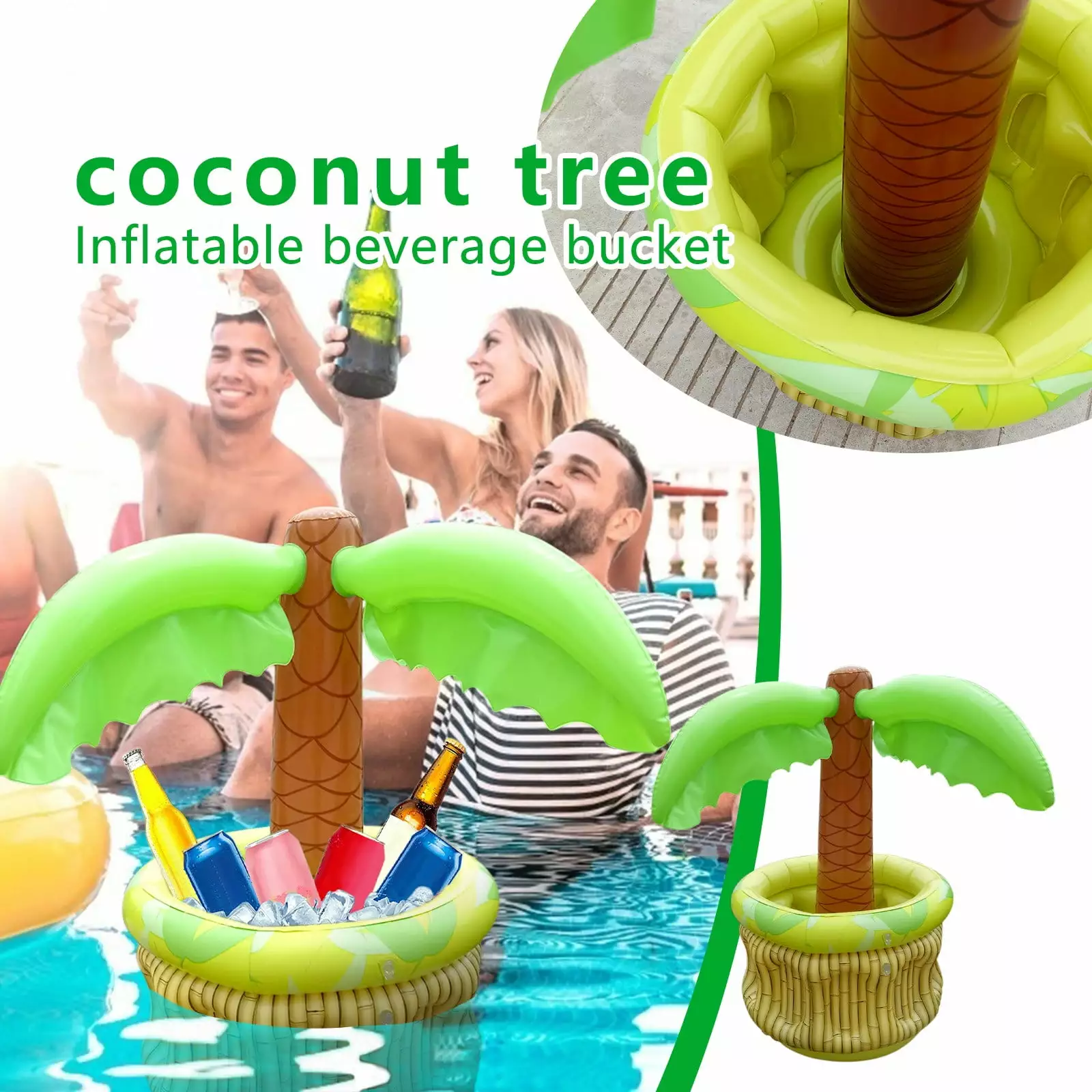ZToonmas Inflatable Drink Floats - Floating Summer Water Game Gift Pool Parties
