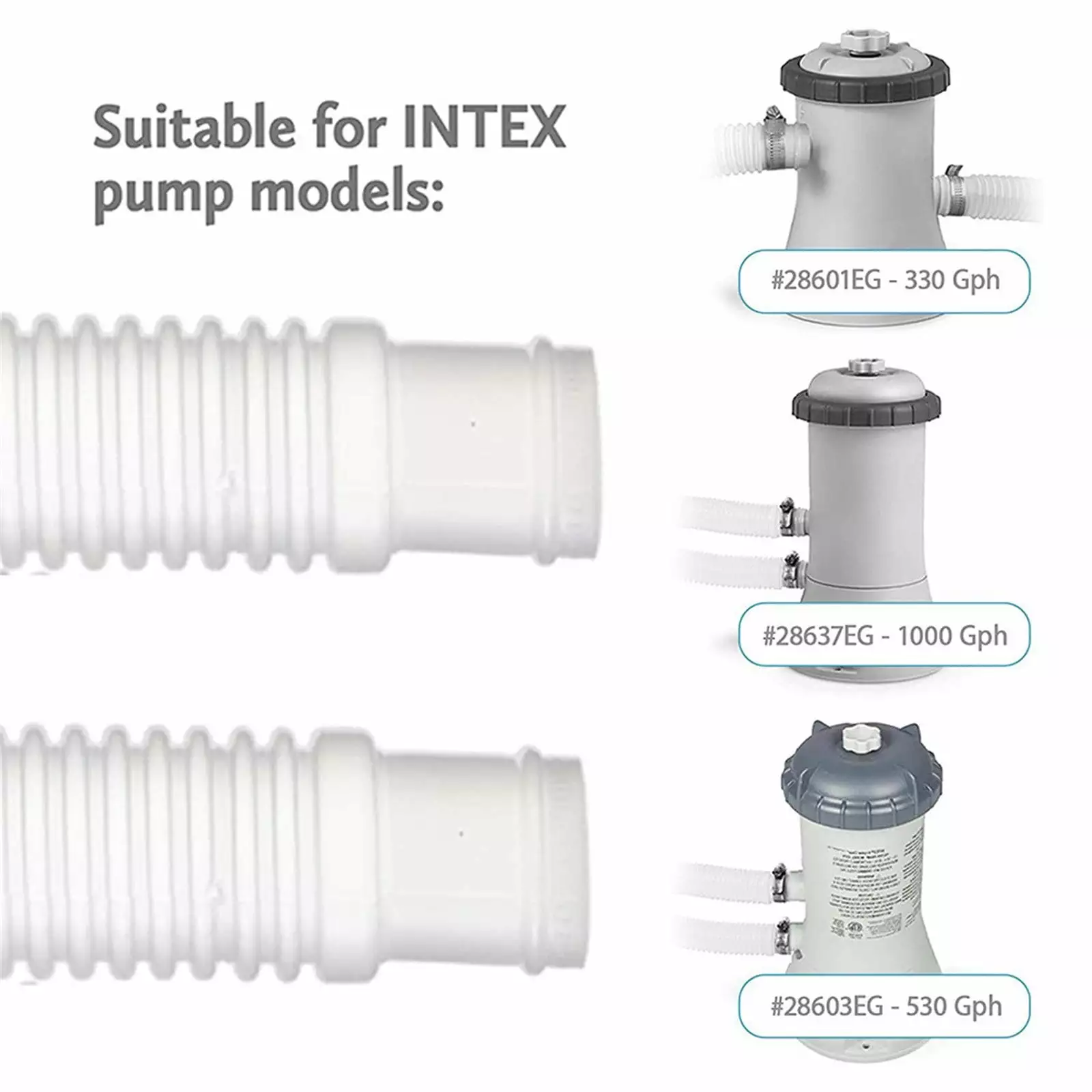 Dengmore Replacement Hose Above Ground Pools - Accessory Pool Pump Replacement Hose