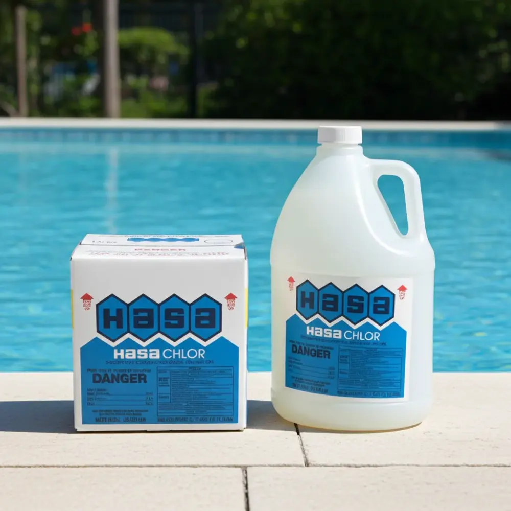 Pool Water HASA 1 Gallon Liquid Chlorine - Local Delivery Only