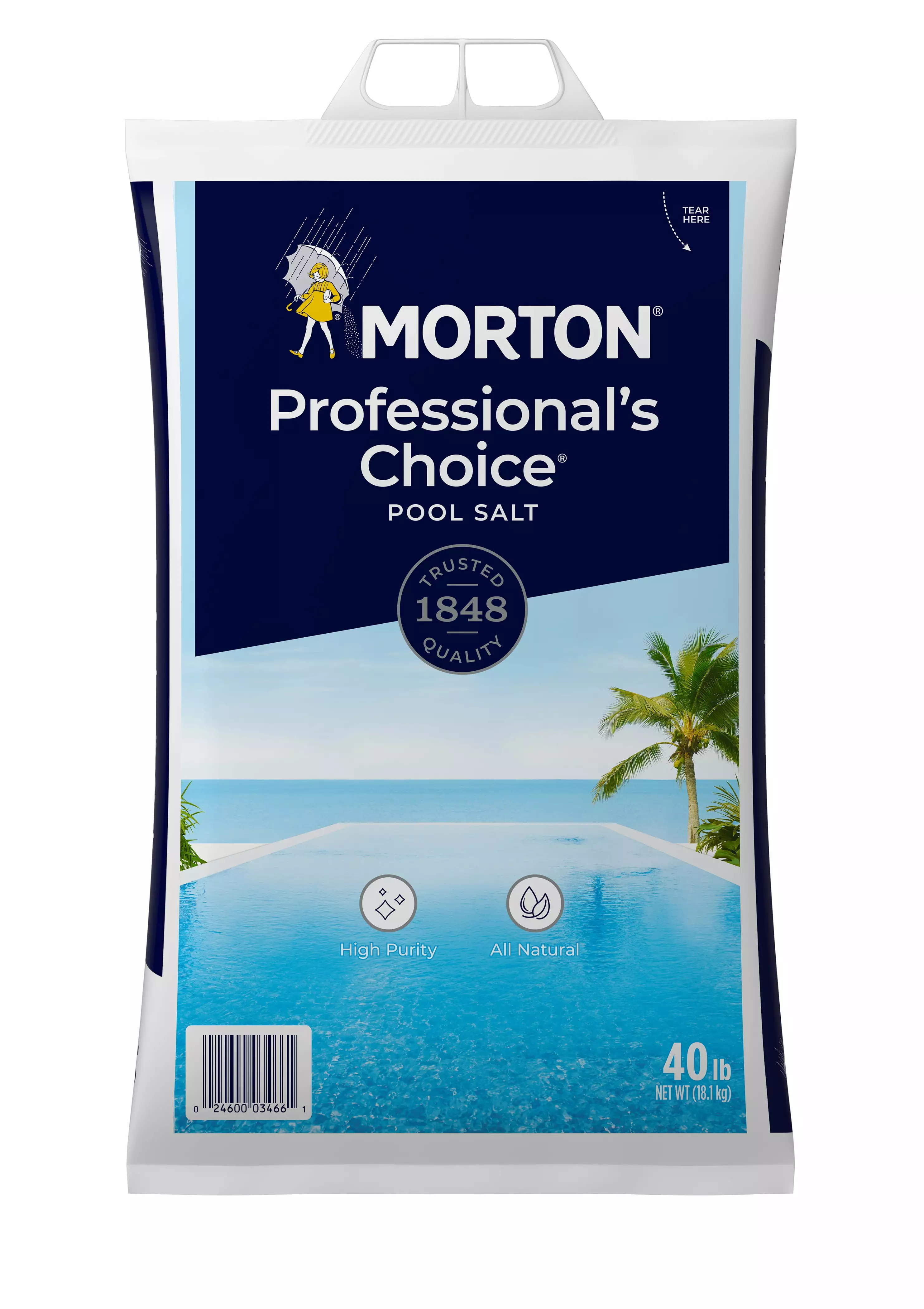 Morton Salt Professional's Choice Pool Salt 40 lb Bag Swimming Pools 40