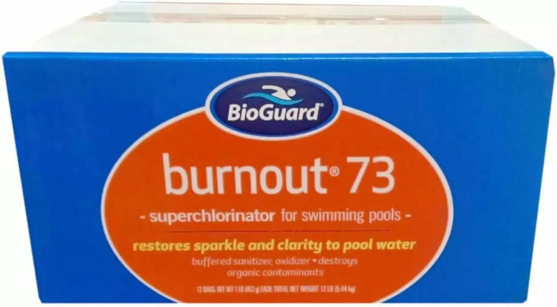 BioGuard Burnout 73 1 lb 12 Pack Pool Shock Treatment