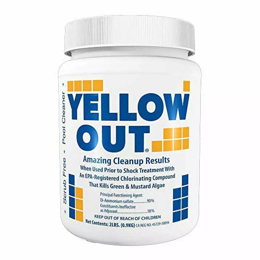 Yellow Out Swimming Pool Chlorine Shock Enhancing Treatment 2 lbs Fast-Acting Water Clarifier 2