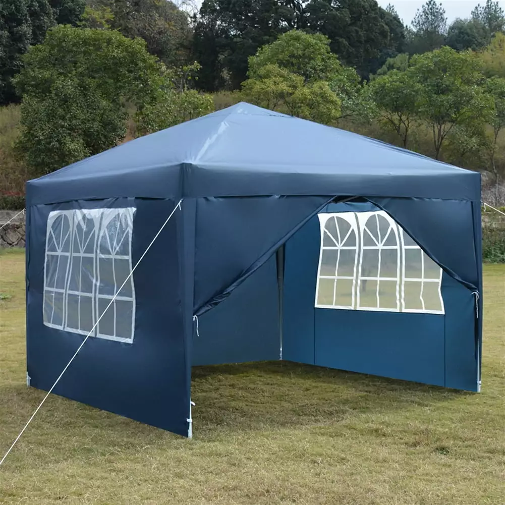 Canddidliike 10'x10' Outdoor Waterproof Right-Angle Folding Canopy Tent Party Events BBQ