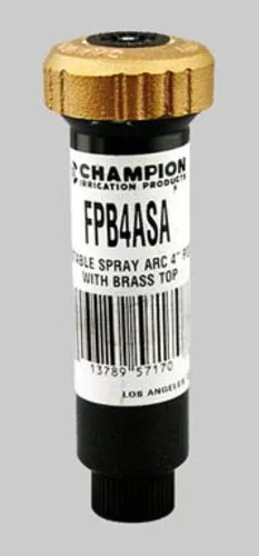 Champion FPB4ASA Adjustable Arc Pop-Up Sprinkler 4-Inch Brass Top