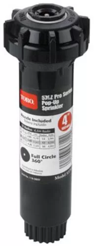 Toro 53712 Pop Up Fixed Spray Sprinkler Nozzle 4 Inch 360 Degree Coverage