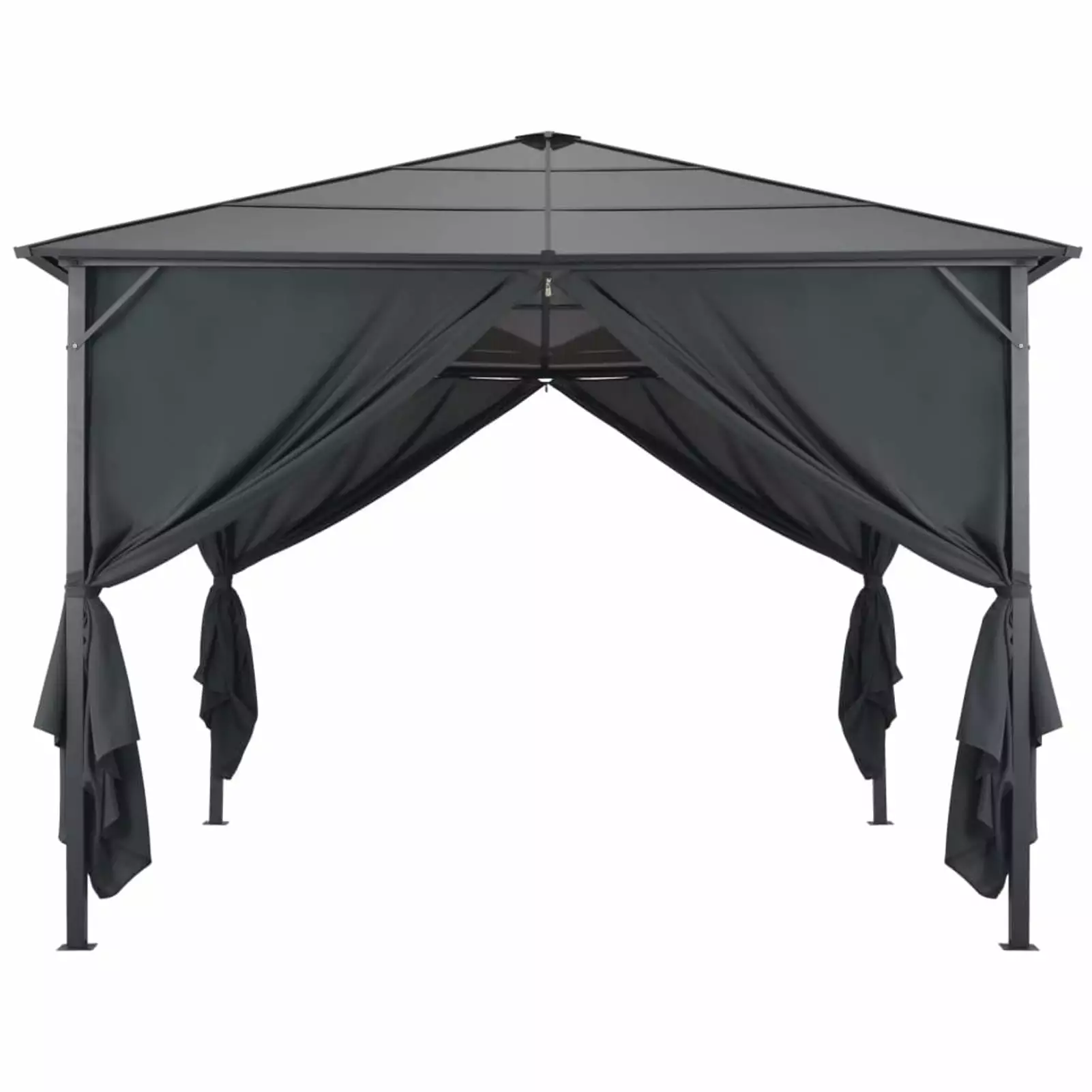 Irfora 9.8x9.8 ft Pop-Up Canopy Party Tent Curtains Patio Lawn and Balcony Shelter