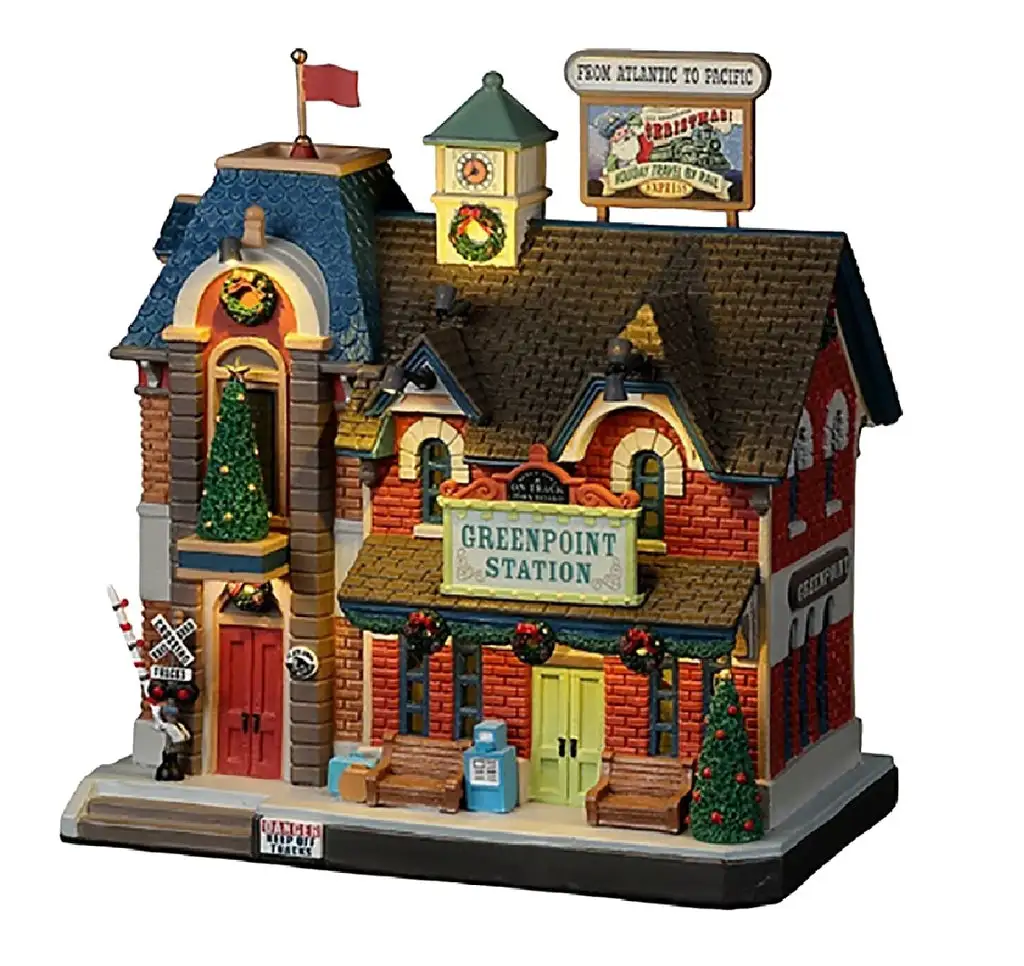 Lemax 25905 Elk Lake Christmas Lodge Porcelain Village Collectible