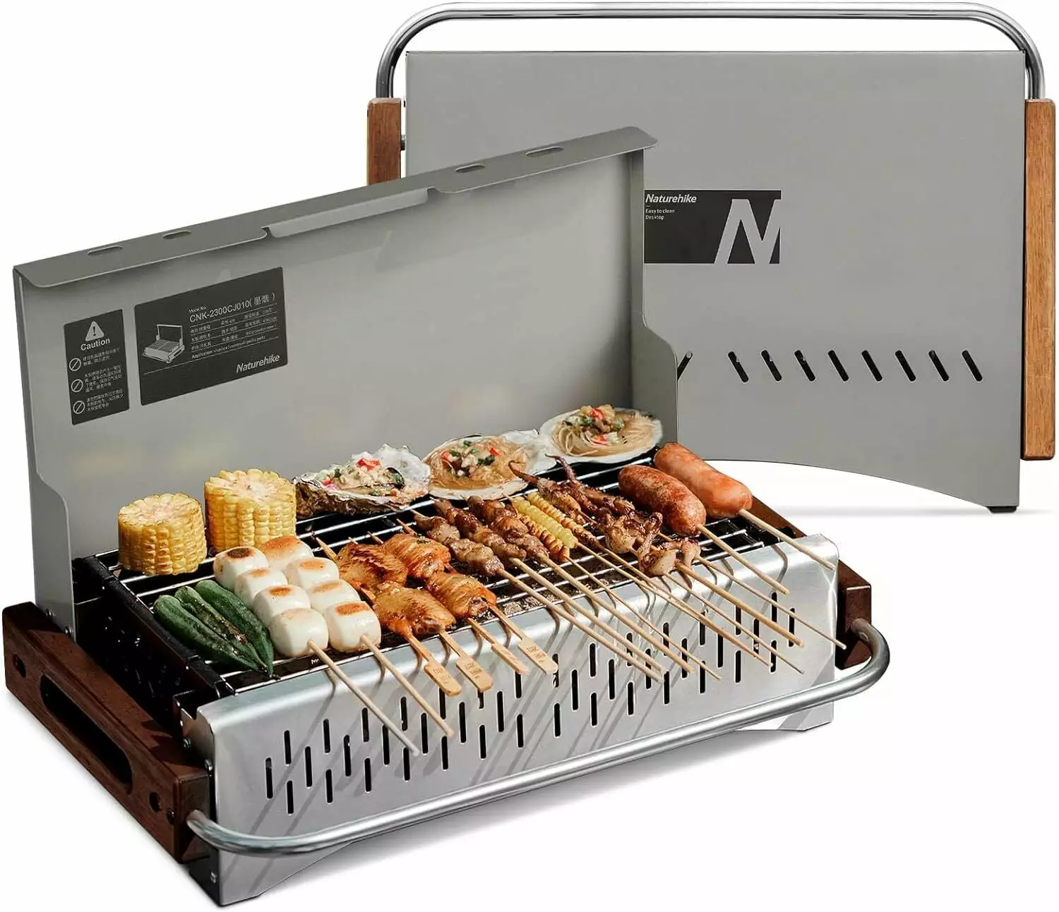 BBQ Grill Folding Travel-friendly Featherweight Smoker Grill. Barbecue Grill Small Desk