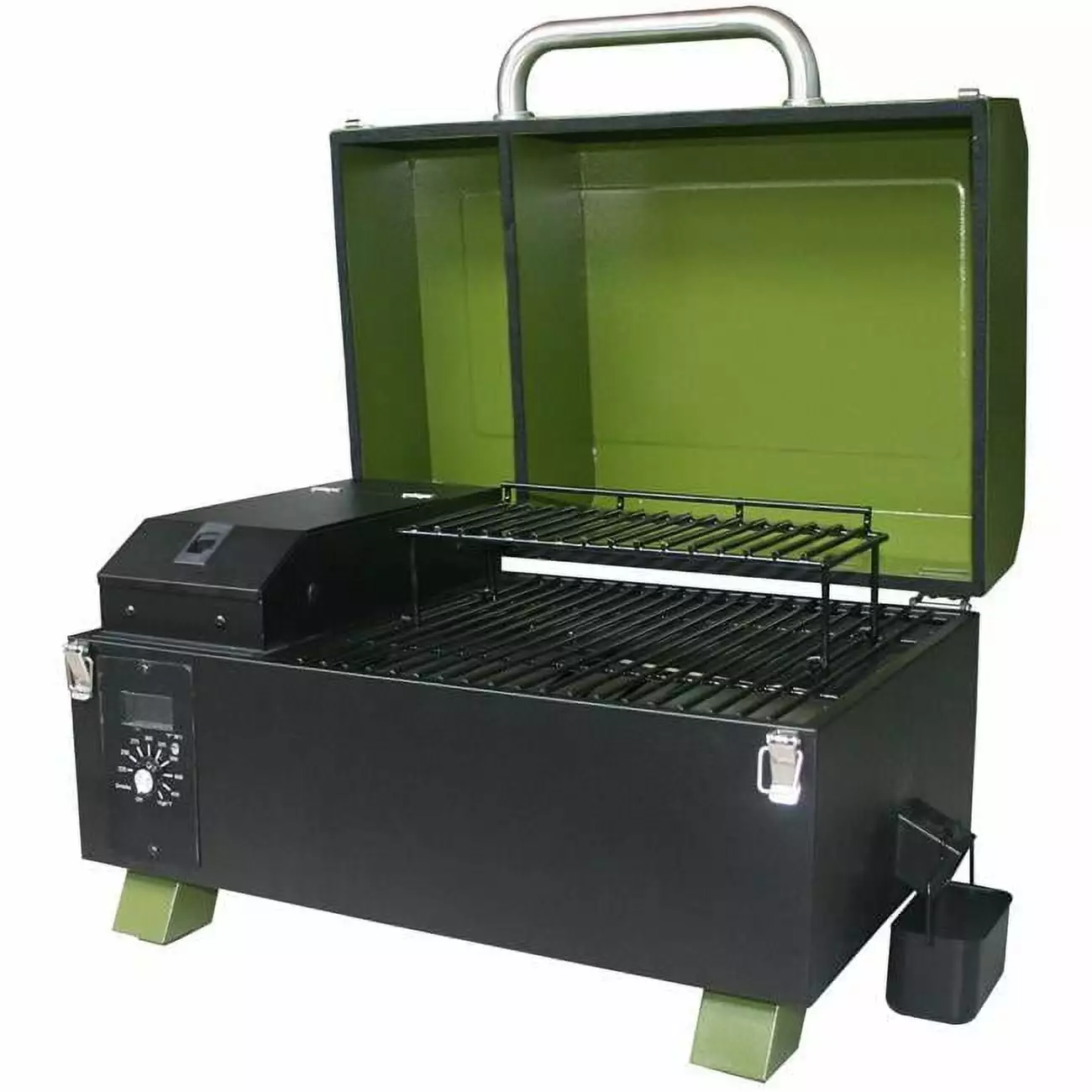 Buffalo Outdoor Travel-friendly Electric Start Wood Pellet Grill Green