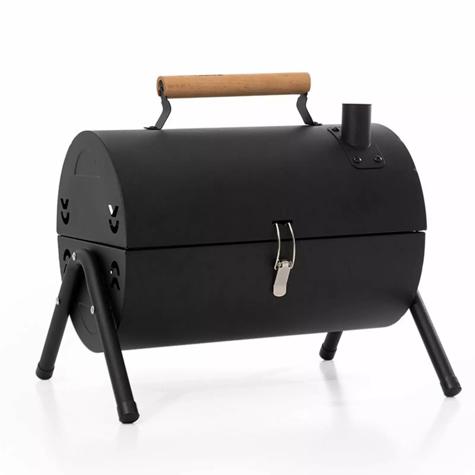Travel-Friendly Smoke-Free Charcoal BBQ Grill - Portable Indoor Outdoor Camping Picnic Party Grill B1 Black Cofhtls