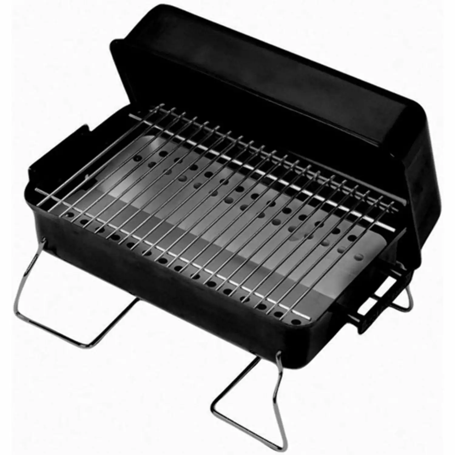 GRILL T/T CHAR BLK Portable Charcoal Grill Outdoor Cooking and Barbecue HElectQRIN
