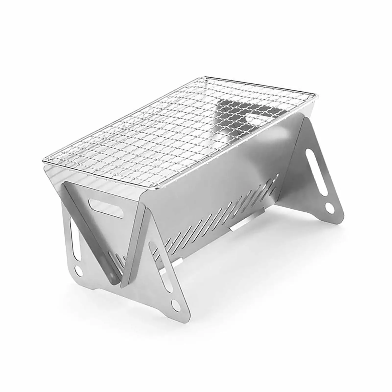 2023 Foldable Barbecue Oven BBQ Grill Stainless Steel Charcoal Oven Outdoor Camping 210x160x125mm jinmingjiaju