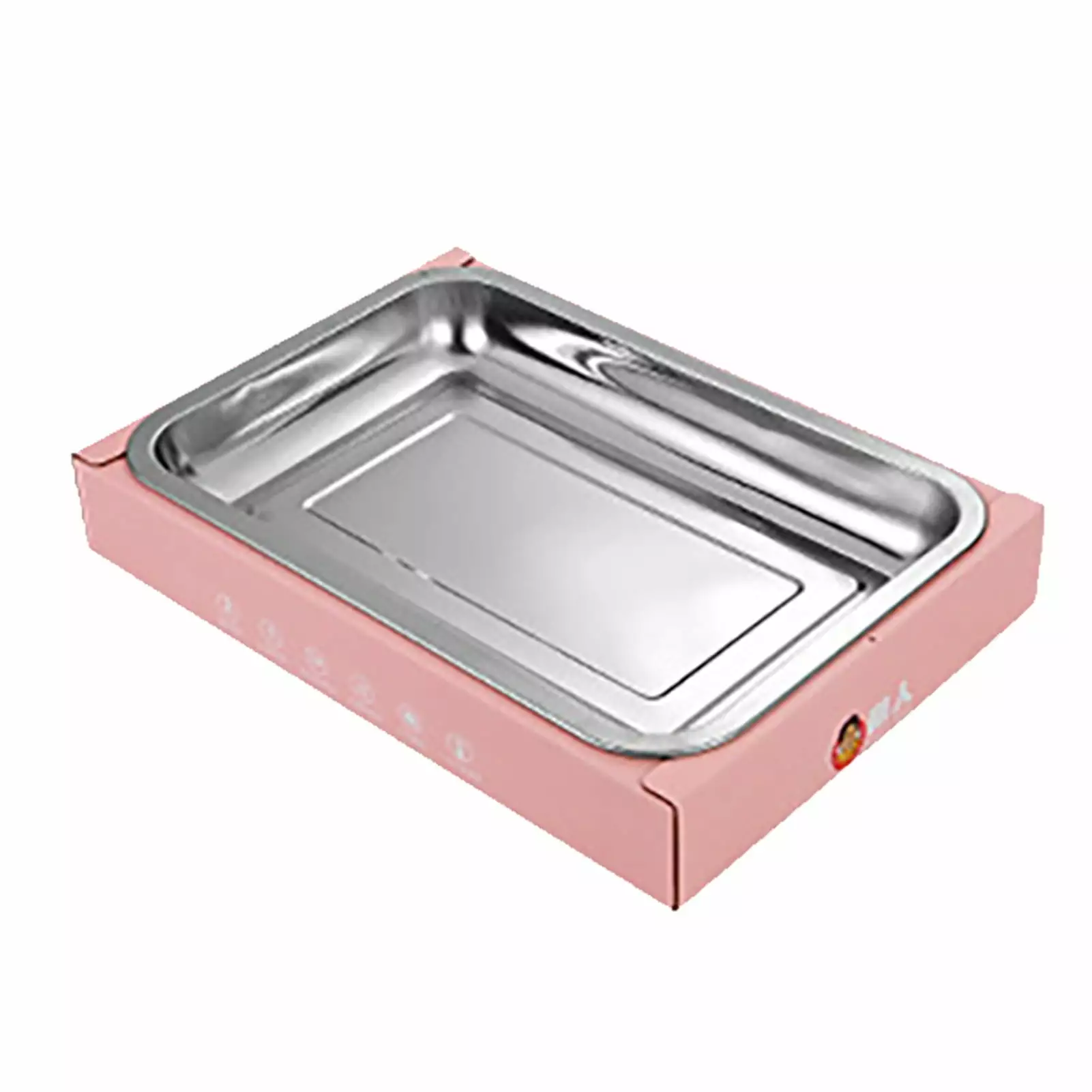 2024 Charcoal Grill Single Use Space-saving Detachable Stainless Steel Travel-friendly BBQ Smoker Pink jinmingjiaju