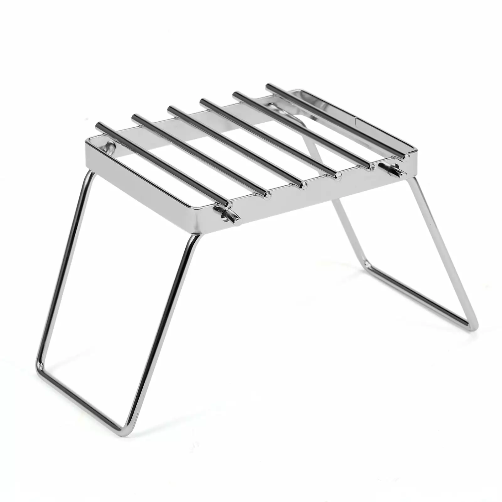 Multifunctional Folding Campfire Grill Travel-friendly Stainless Steel Camping Grill Grate Gas Stand