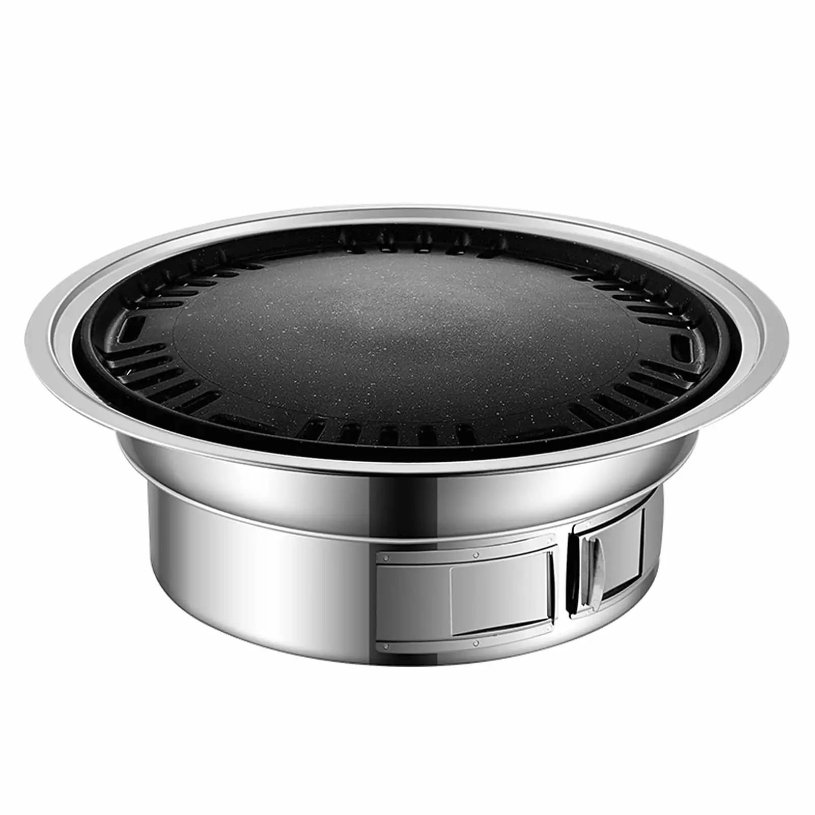 OWSOO Barbecue Rack BBQ Stove Outdoor Non-stick Travel-friendly Stainless Steel Korean Barbecue