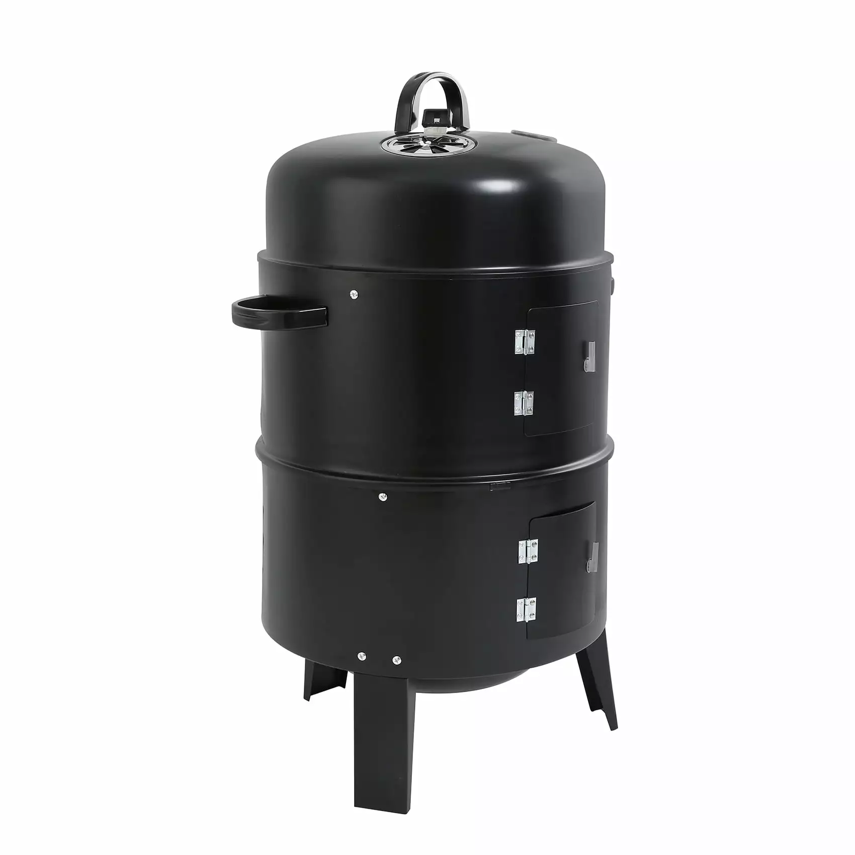 TCFUNDY Travel-friendly Charcoal Smoker Grills 3--1 Outdoor BBQ Grill Smoker Two-Layer Cooking