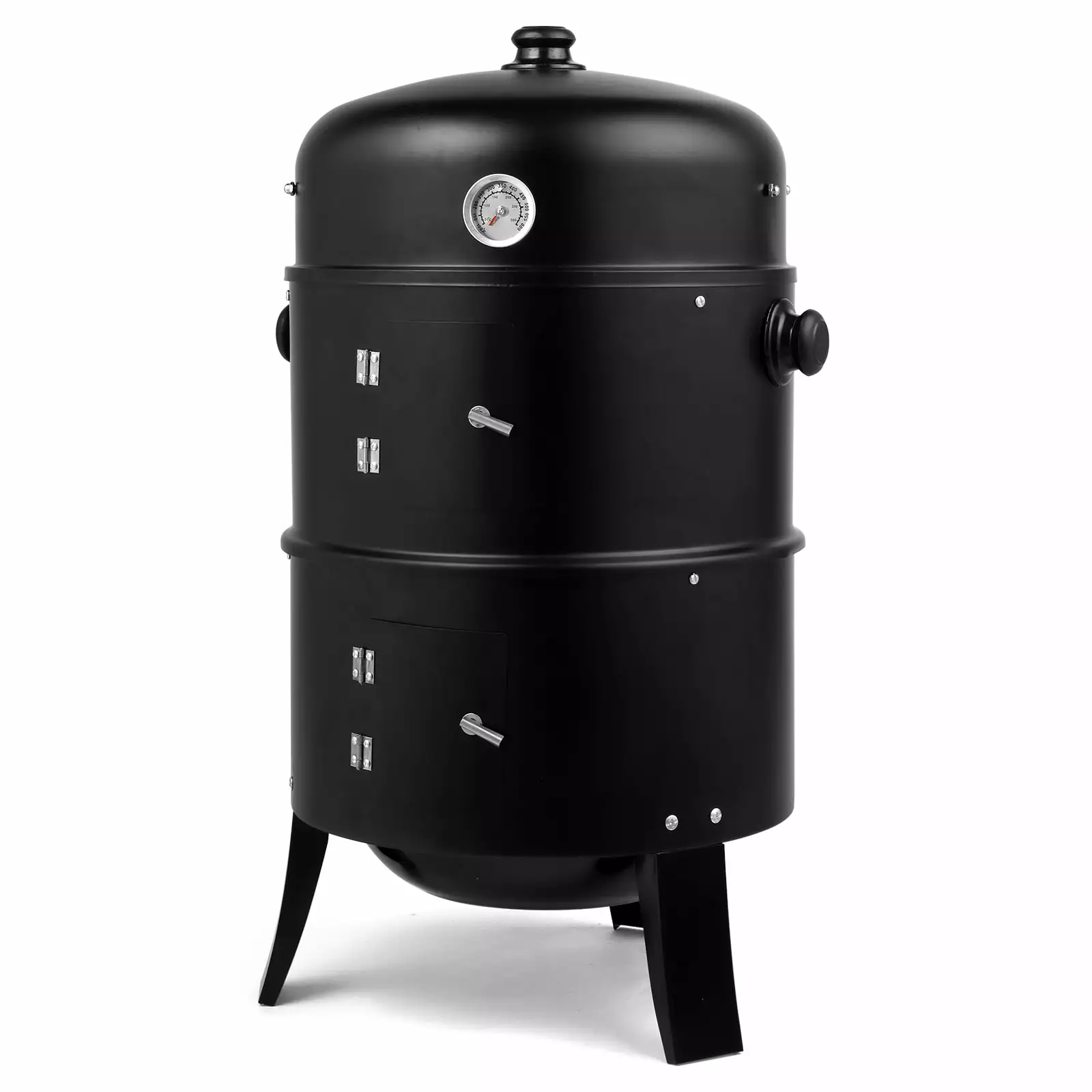 UBesGoo Charcoal Grill Travel-friendly BBQ Grill 3 1 Smoker & Fire Pit Outdoor Camping Black