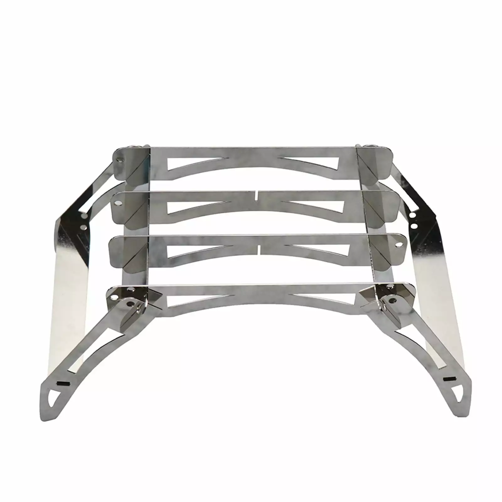 Uhuya Folding Travel-friendly Barbecue Charcoal Grill Stainless Steel Smoker Outdoor Cooking Camping Picnics Beach