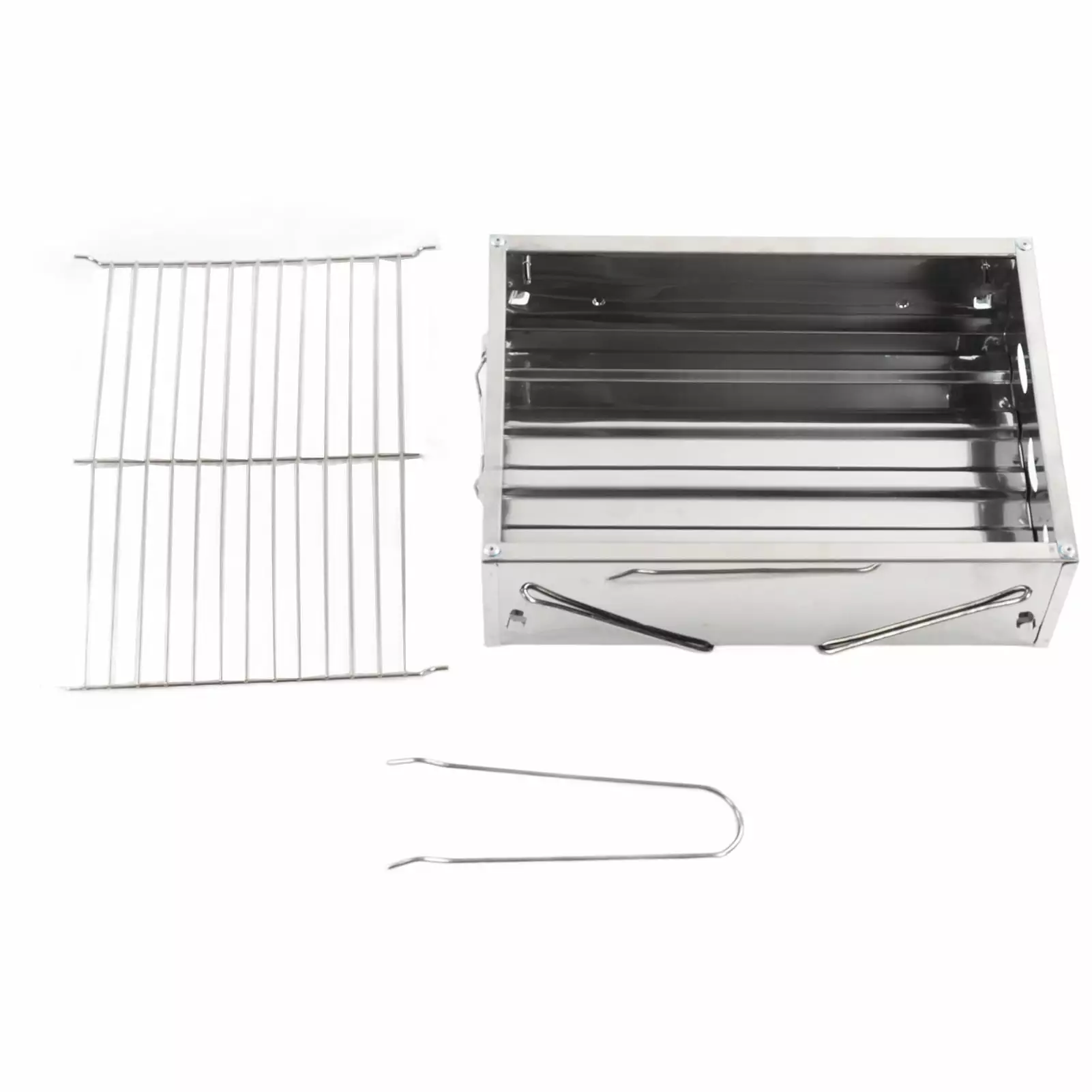 Outdoor Barbecue Grill Travel-Friendly Foldable Charcoal Stainless Steel BBQ Picnic Camping Cooking WangShuang12