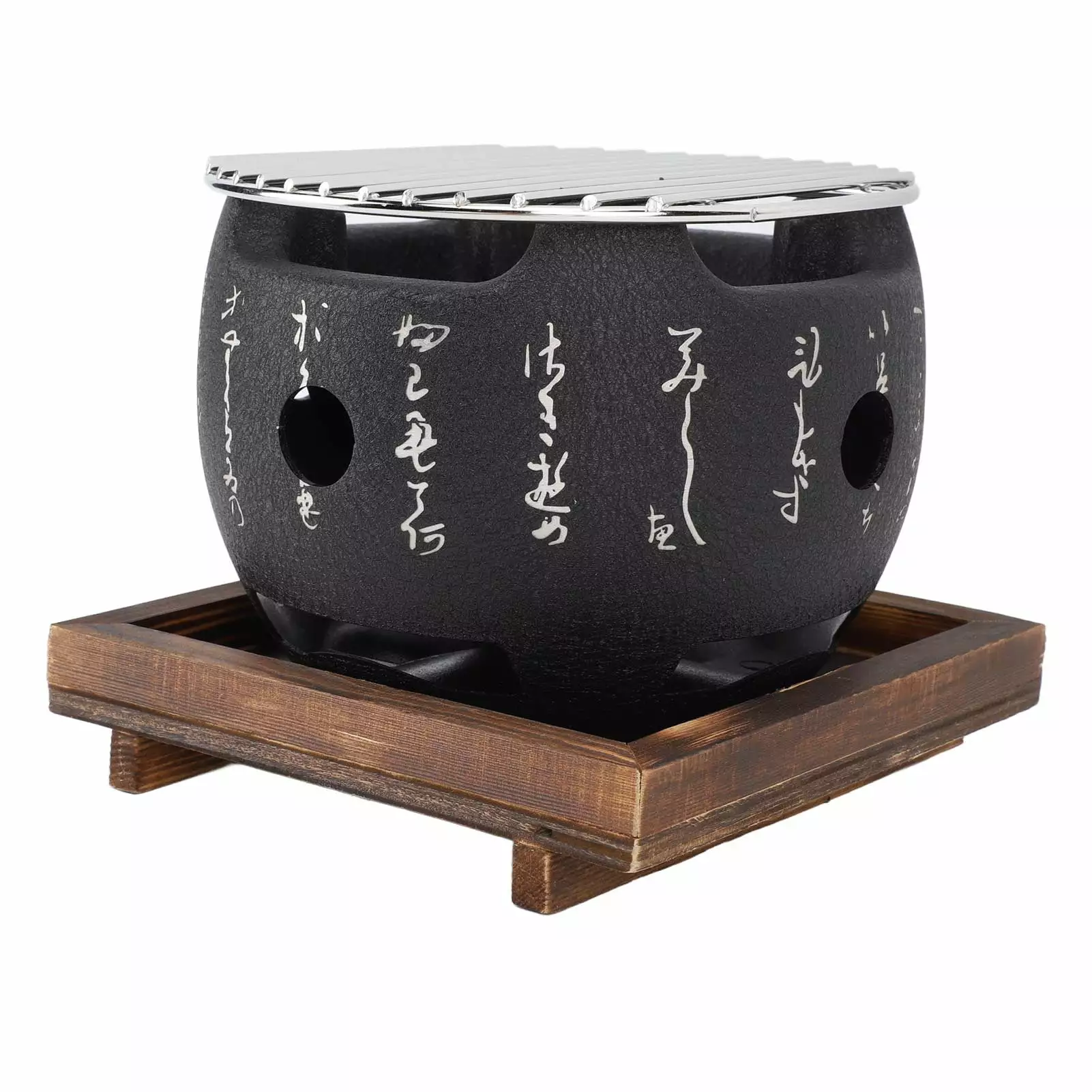 XUHOG Japanese Style Grill Mini Travel-Friendly Japanese BBQ Grill Round Food Charcoal Stove