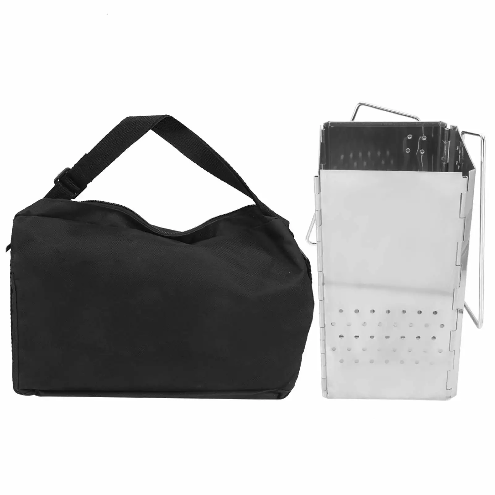 2024 Stainless Steel Foldable Barbecue Grill Travel-friendly Charcoal Firewood Stove Camping Garden Outdoor YangBiYing12