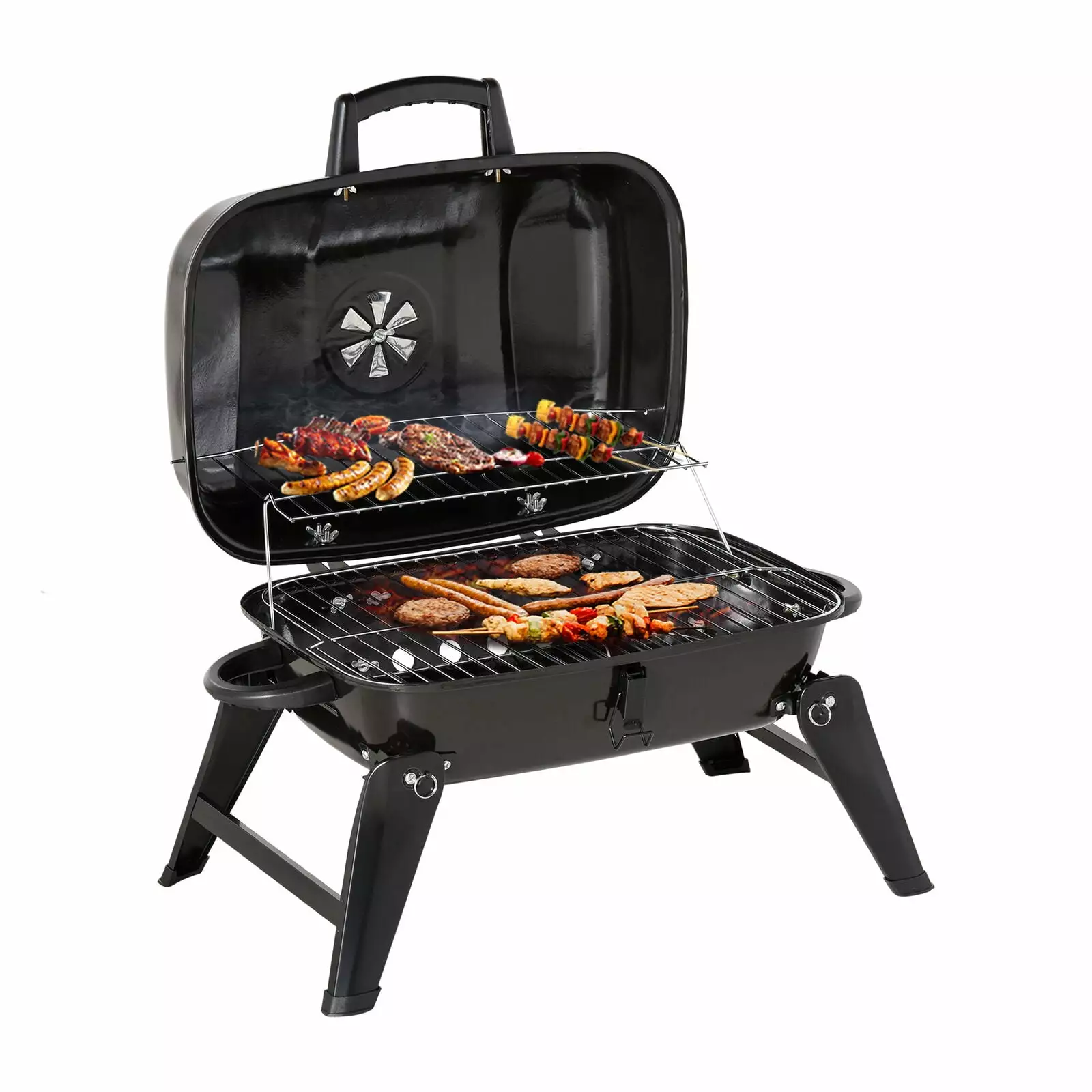 YouLoveIt Travel-friendly Charcoal Grill Folding Barbecue Grill Outdoor Cooking Camping Picnic Backyard