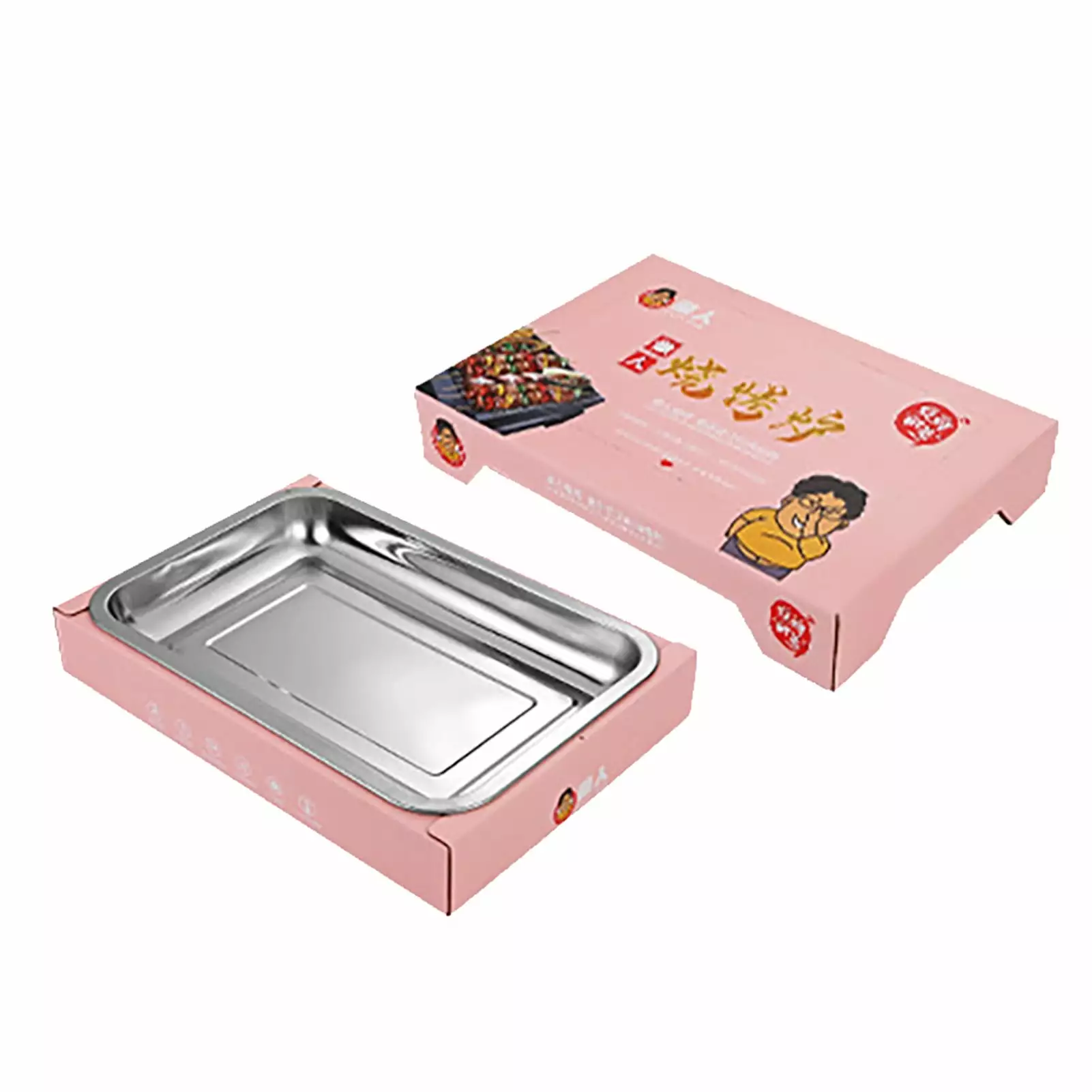 2024 Charcoal Grill Single Use Space-saving Detachable Stainless Steel Travel-friendly Barbecue Smoker Grill Outdoor Campi...