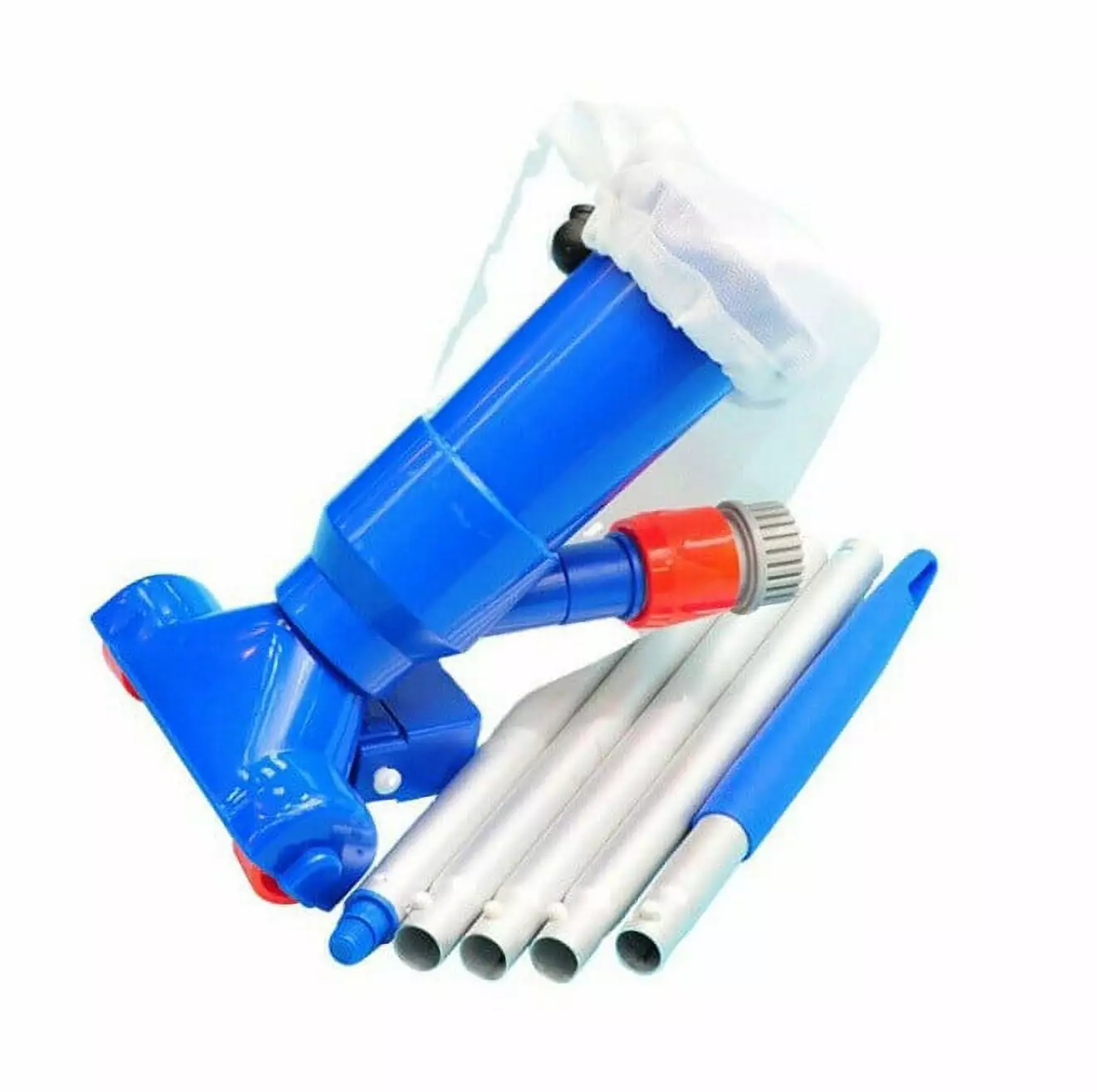 WZHXIN Portable Pool Vacuum Cleaner 5-Pole Scrub Leaf Bag Swimming Pools