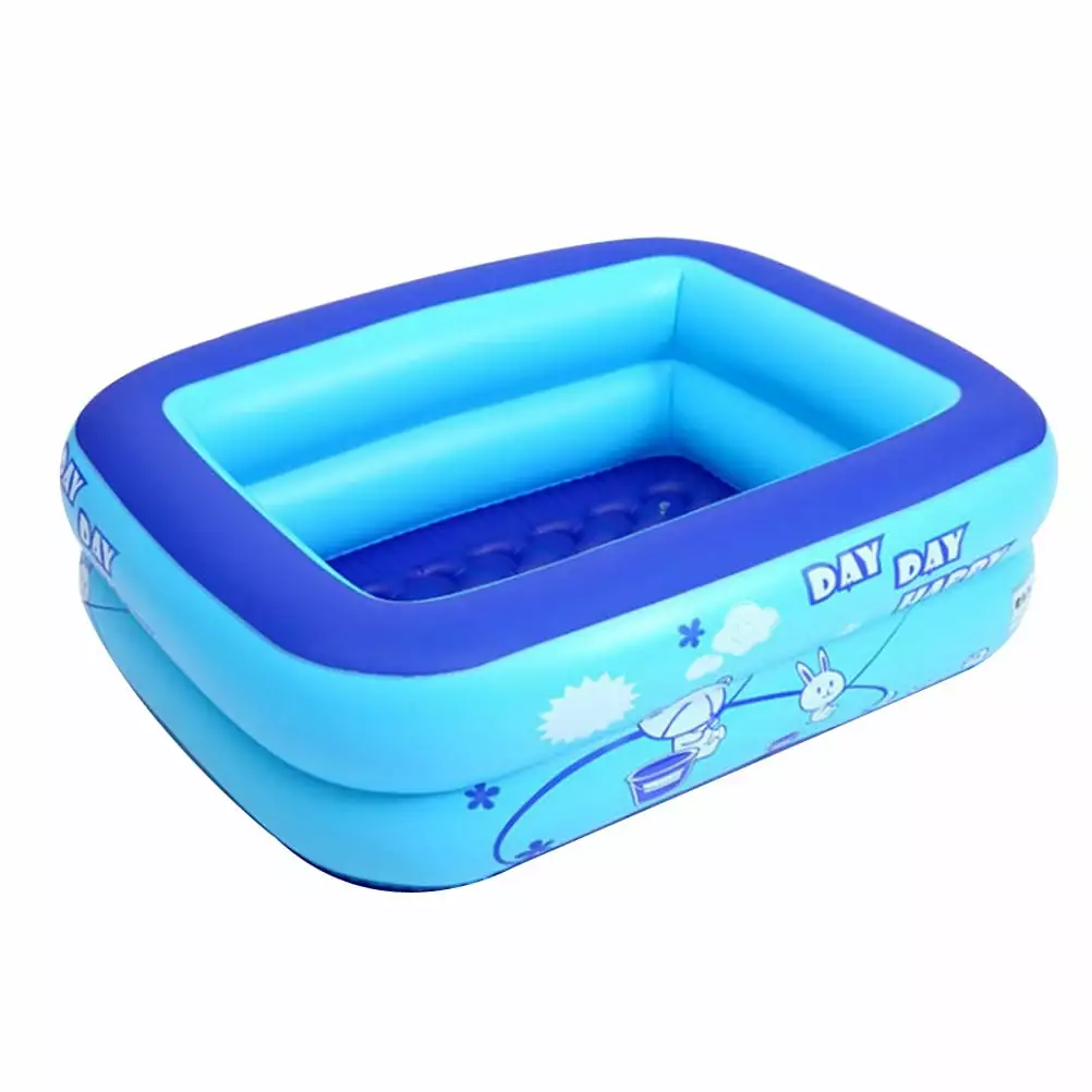 NUOLUX Thicken Inflatable Baby Bathtub Portable Swimming Pool Foldable Shower Basin Kids Infants 120x78cm
