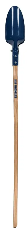 Garden Dibber Seymour 21244 Post Hole Digger, Riveted Blade, HCS Blade, Hardwood Handle, Square Cut Handle, 67 OAL