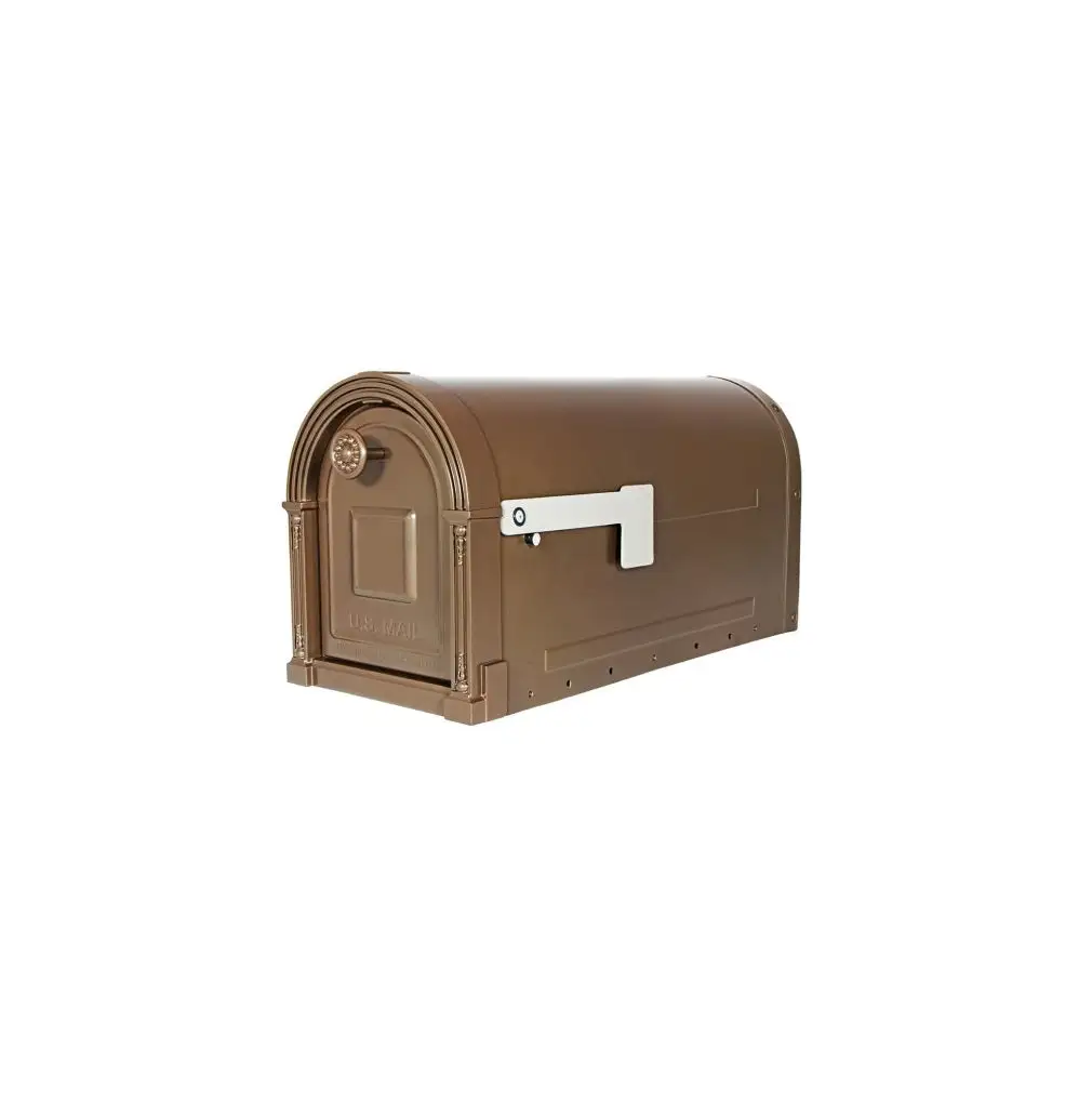 Gibraltar GM160VBAM Garrison Post-Mount Mailbox Venetian Bronze Steel - Rust Resistant Mailbox