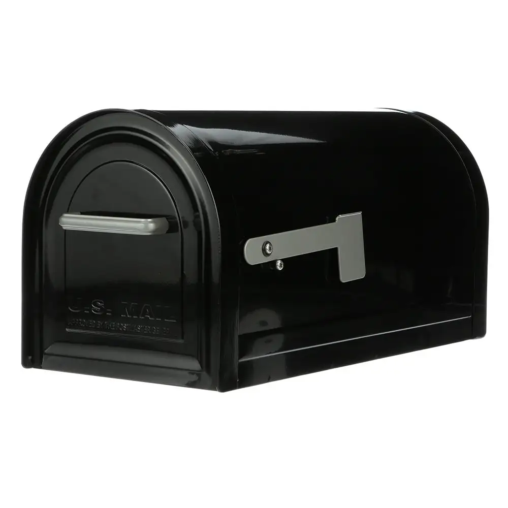 Gibraltar MB981BAM Reliant Post Mount Mailbox Black - Secure Mailbox Design