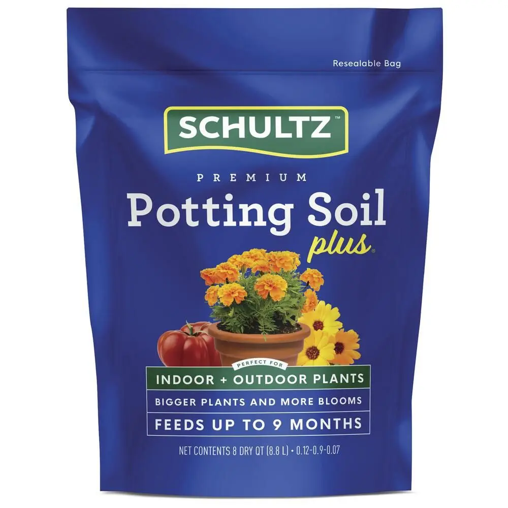 Schultz Potting Soil Mix 8 Quart Indoor and Outdoor Plants