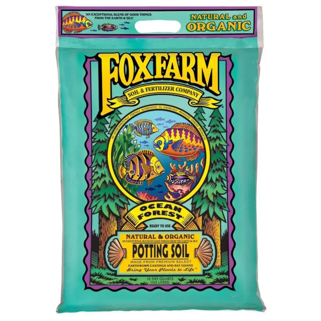 FoxFarm Ocean Forest Potting Soil 12 qt - Premium Potting Mix Plants