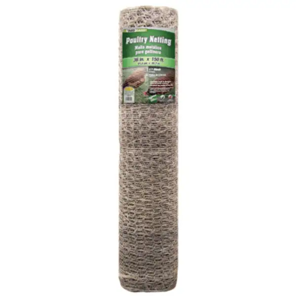 YardGard Galvanized Poultry Netting 20-Gauge 1 Mesh 36 x 150 Feet Heavy Duty Chicken Wire