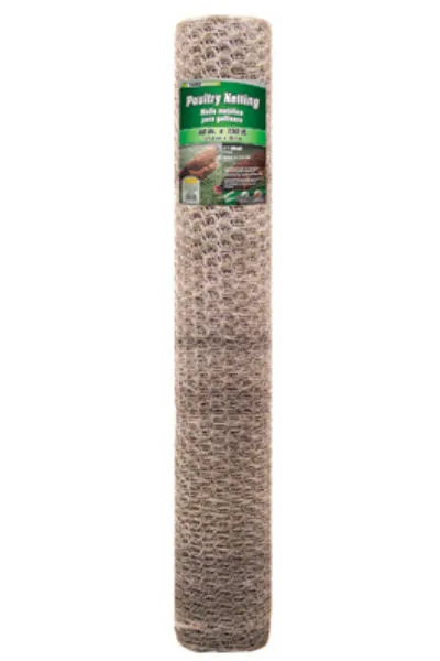 YardGard Galvanized Poultry Netting 20-Gauge 1 Mesh 48 x 150 Feet Large Chicken Coop Fence