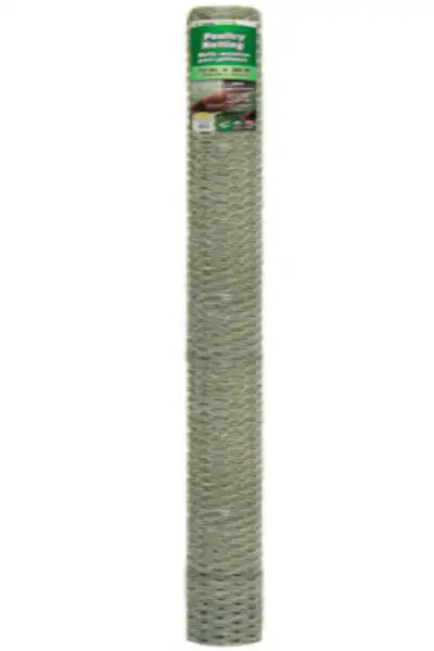 YardGard Galvanized Poultry Netting 20-Gauge 1 Mesh 72 x 50 Feet Tall Chicken Wire Fence
