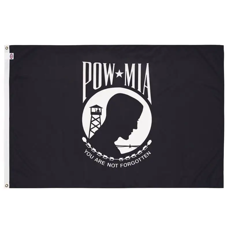 Valley Forge Pow-Mia Military Flag 3 ft. W X 5 ft. L Patriotic Display