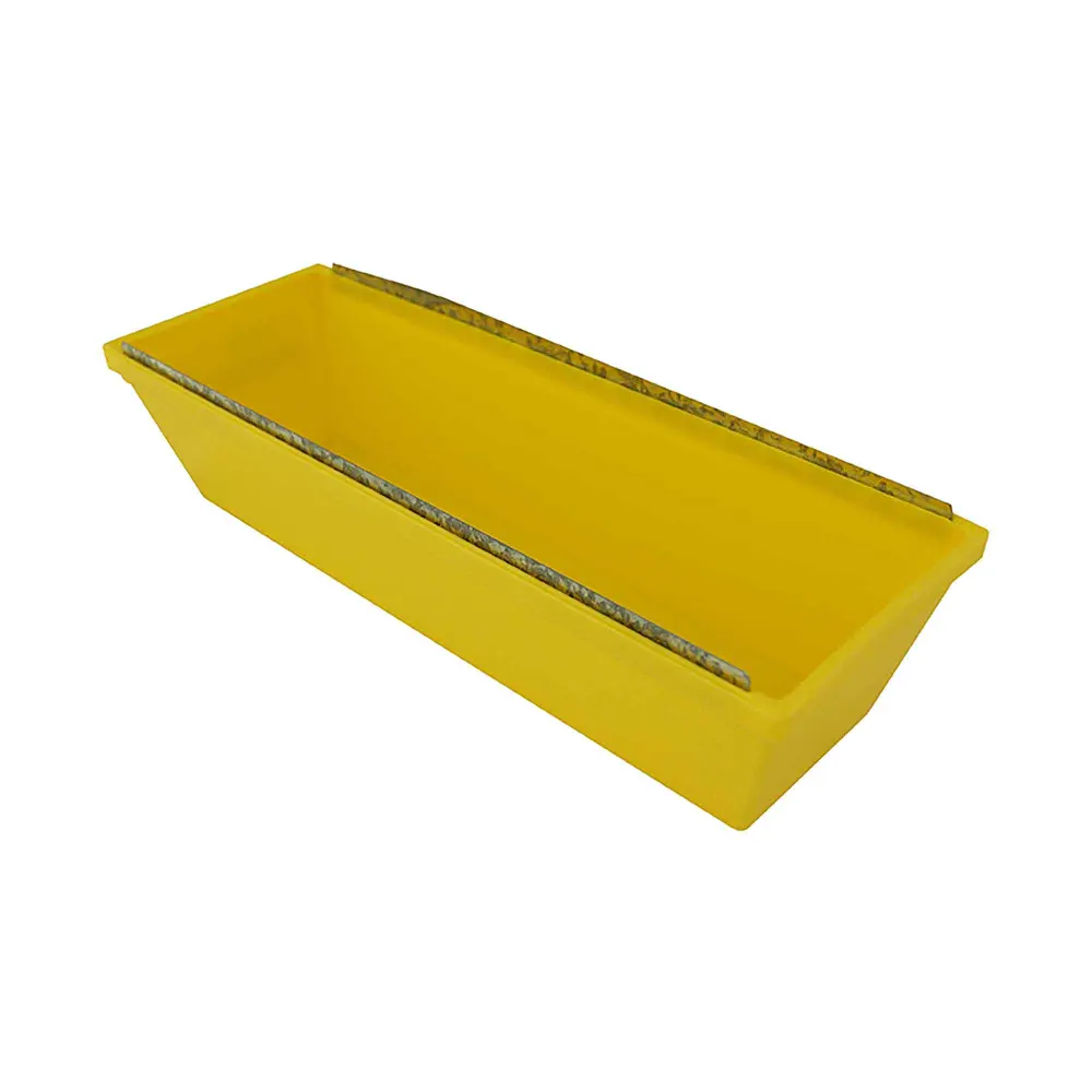 Plastic Mud Pan Alloy Edges, 12''