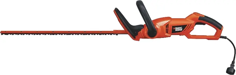 Black+Decker HH2455 Electric Hedge Trimmer, 3.3 , 120 V, 3/4 Cutting Capacity, 24 L x 2-3/4 W Blade Anti-Jam Teeth