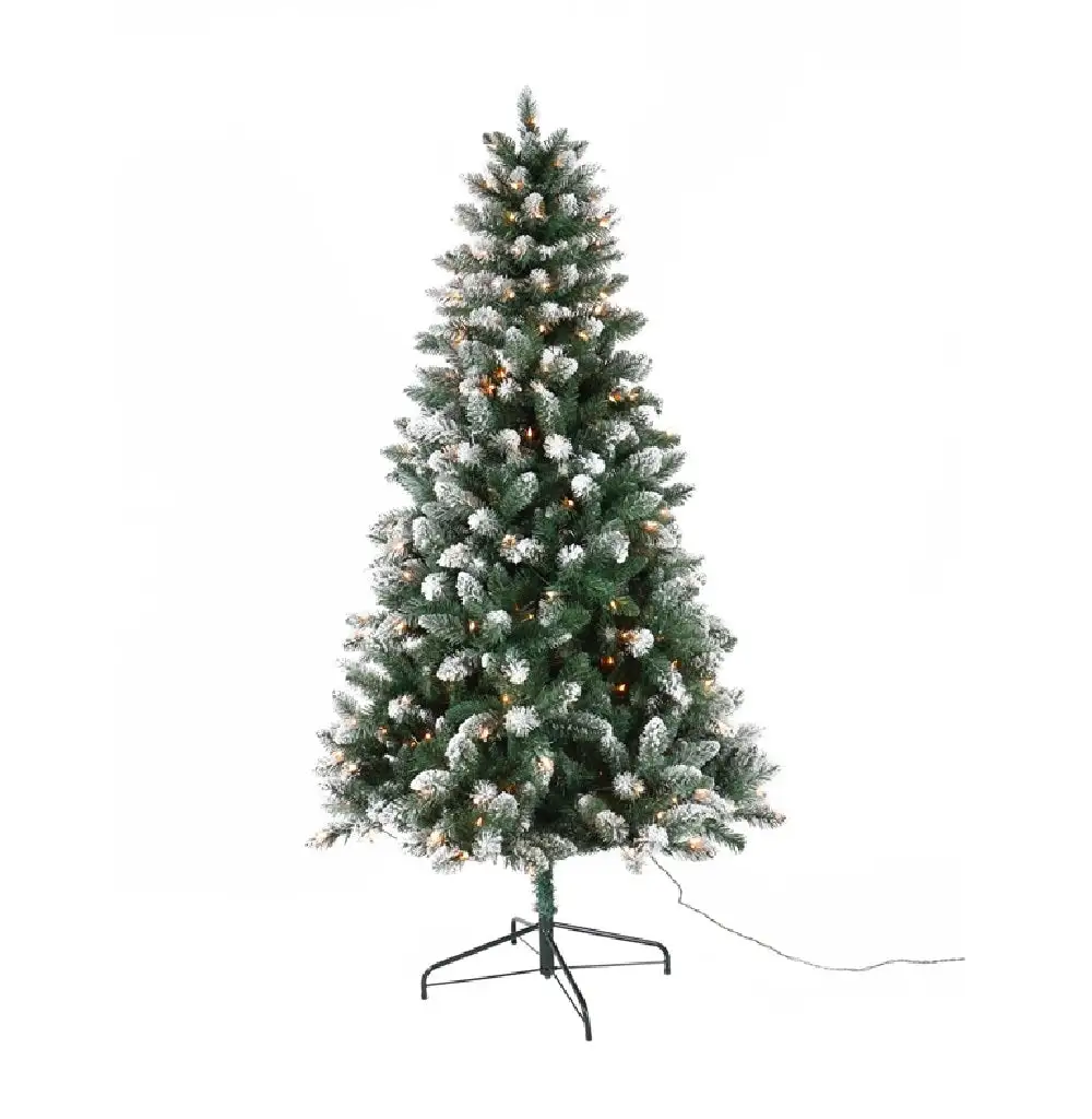 Santas Forest Crate Base Prelit Christmas Tree 3 Foot Artificial Tree